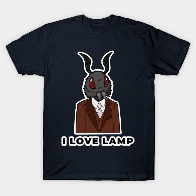 Mothman Love Lamp T-Shirt by kayability